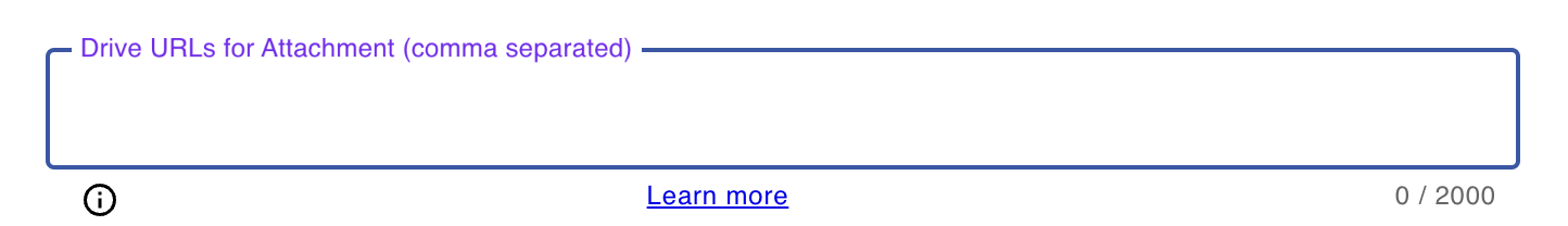 Processor Drive URLs