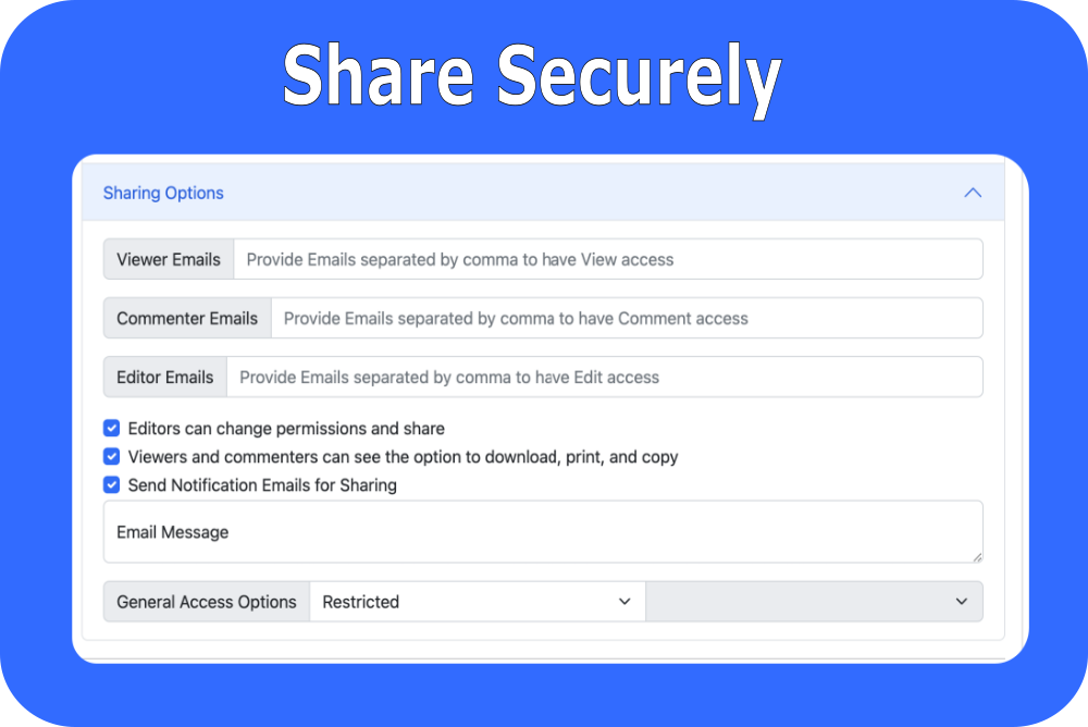 Share Documents Securely